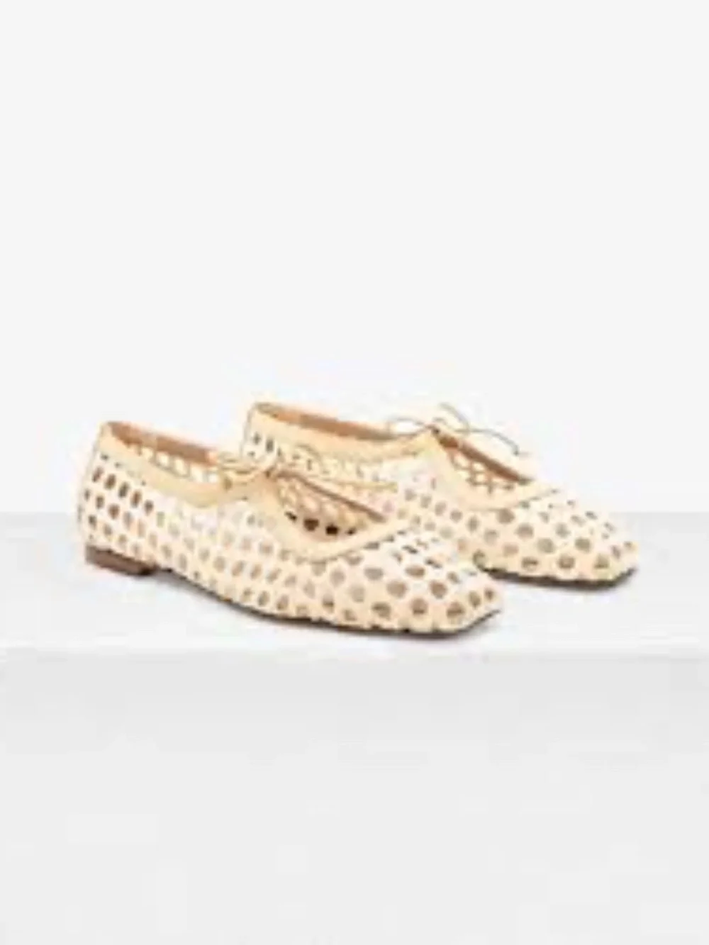 Andrea Gomez Amelia Flats iin Raffia Natural - Size 38.5